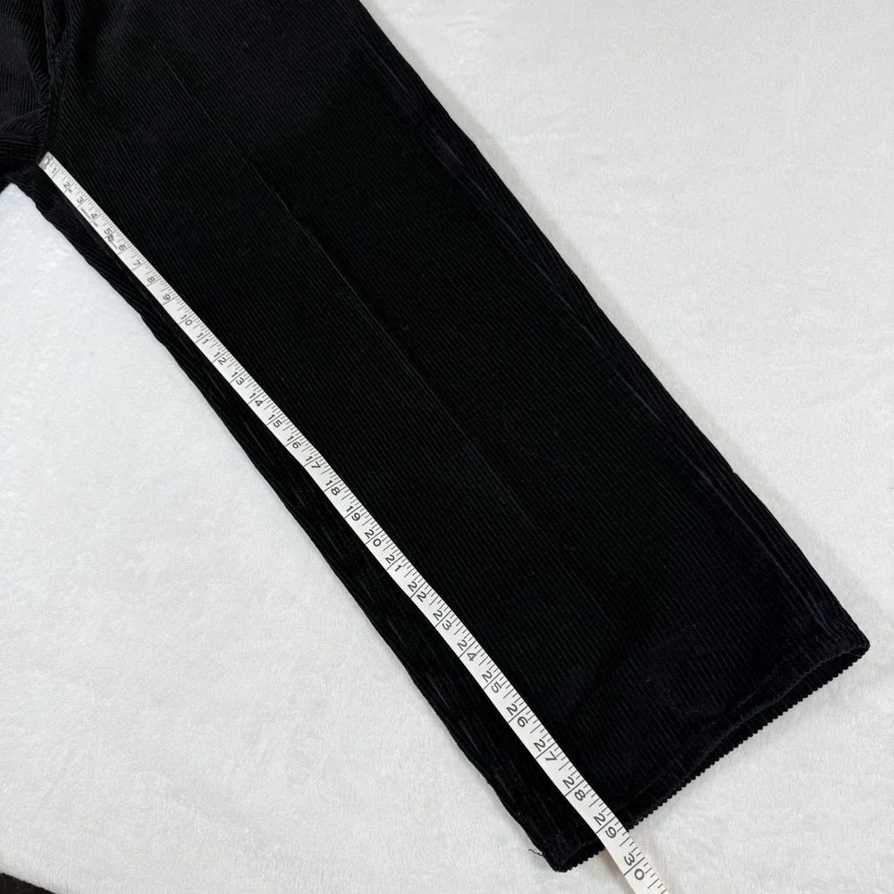 Empyre Pants Mens 34 Black Corduroy Relaxed Fit Loose Baggy Skate‎ Fit Y2K 90s